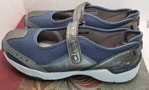 Cheeks Tony Little Women 8.5 M Blue Silver Mary Jane Sneakers *No Insoles